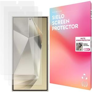 SIELO [3PACK Matte Screen Protector for Samsung Galaxy S24 Ultra [Anti Glare, Anti-Scratch, Anti-Fingerprint, Smooth as Silk, Paperfeel, Eye Protection]