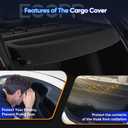 ECCPP Cargo Cover 2018-2022 for Toyota for C-HR 2.0L Rear Trunk Cover Shade Luggage Tonneau Security Cover