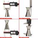 VINCA IP54 Grade Digital Caliper, DCLA-0605 6 Inch/150mm, Inch/Millimeter/Fraction Conversion, Stainless Steel, Large LCD Screen