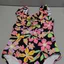 Kanu Surf Girls Gianna Beach Sport Ruffle One Piece Swimsuit (12, Daria Black)