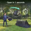 Night Cat Pop-up Mosquito Tent: 1 Person Camping Tent with Bug Screen Net Adults Fits for Camping Cot (Excluded)