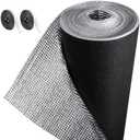 Frienda Double RV Door Window Shade Cover Blackout Reflective Insulation Roll 78.7x39.5 Inches Aluminum Foil Insulation Kit for Rv Garage Roof Door Window Skylight Shade(Black)