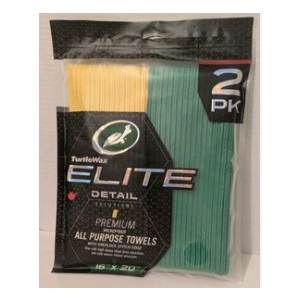 Turle Wax Elite Detail All Purpose Towels 16x20 in 2 Pack