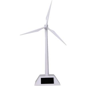 HUAWELL Desktop Wind Turbine Model Solar Powered Windmills ABS Plastics White for Education or Fun
