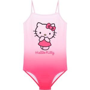 Hello Kitty Anime Girls Bathing Suit Kawaii Swimwear Stretchy Swimsuit for Beach Pool (13-14 Years, Pink)