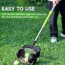 Nut Gatherer for Walnuts with 1.8-Gallon Capacity, No-Bend Emptying DesignAcorn Picker Upper Roller Suitable for 1.2"-3.6" Walnuts, Chestnuts, Fallen Apples & Tennis Balls(No Small Acorns) (Green)