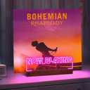 CoolGift Mart Now Playing Vinyl Record Stand Desktop, Light up Record Holder, Wooden Acrylic Display with 16 Color Lights for Albums, Room Decor, Gift for Vinyl Lovers