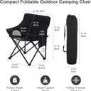 No Assembly Portable Camping Chair, Lightweight Folding Backpacking Chair