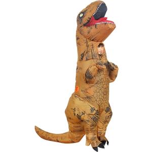 Kids Dinosaur Inflatable Costume (110 cm-140 cm) Funny T. rex Costume for Mardi Gras Halloween Party Christmas