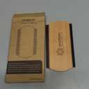 VASSON Cashmere Comb for Sweaters & Wool - Thicker Solid Beechwood Handle Fabric Shaver - 20% Larger Manual Depiller & Fuzz Remover for Knits, Scarves, and Coats (Dual-Sided Design)