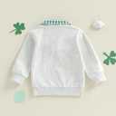 Toddler Boy Girl Christmas Outfit Quarter Zip Sweatshirt with Plaid Collar Shirt Pullover Top (3-4T, C1 Green Shamrock)