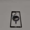 Hensinple for Samsung Galaxy S22 Ultra Case Magnetic, Galaxy S22 Ultra Phone Case [Compatible with Magsafe] Wireless Charging Translucent Back Cover Case 6.8 Inch,Black