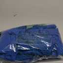 Eadflie Scrubs for Women Set - with Sleeveless Stand-Up Collar Scrub Top & Jogger Scrub Pants, 8-Pocket Design, XL, Blue