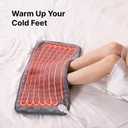 Heating Pad for Back, Neck, and Shoulder Pain Relief, Electric Heat Pad with 6 Heat Levels, Moist Heat Option, Auto Shut-Off, Birthday Christmas Gifts for Women Men Mom Dad Grandma, Gifts for her (12.1 x 24.1 Inch, Gray)