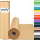 Vanhench 15"x 1200"(100') Brown Wrapping Paper, Craft Paper, Kraft Paper, Thanksgiving Gift Wrapping Bulletin Board Arts & Crafts, Bouquet Flower Table Covering Poster Packing Shipping Moving Supplies
