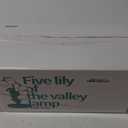 Green Flower Lamp for Home,Bedside Vintage Table Lamps,5 Lily of The Valley Reading Lights,3 Colors Modes Kawaii Bedside Lamp Decor,with G4 Bulb Nightstand Light for Living Room Office Bedroom