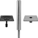 Boat Seat Pedestal Mount Kit with 3/4" Seat Pin Post and 7" x 7" Pedestal Plate, For Marine Pontoon, Fishing Boats, Bass 97749-7