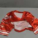 MakeMeChic Cropped Jersey Shirts for Women Half Sleeve Y2k Crop Tops Shrugs V Neck Graphic Tee XS