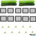 24PK Replacement Parts Kit for iRobot Roomba i7 i7+ i1 i3 i4 i5 i6 i8 J5 J6 J7 J9 Plus E5 E6 Vacuum, Rubber Brushes & High-Efficiency HEPA Filters & Edge-Sweeping Side Brushes