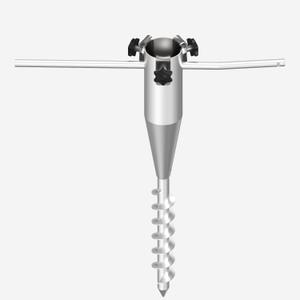 Beach Umbrella Anchor,No Dig Ground Anchor with 5-Spiral Screw,Umbrella Sand Anchor,Rust Free Strong Beach Umbrella Auger,Umbrella Holder for One Size Fits All