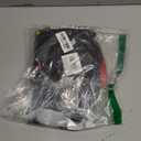 Boieo Pirate Wig for Women Men, Pirate Costume Women Men Halloween, Black Hair Wigs with Accessories, Headband Bandana Head Scarf Set, Adult Captain Hat Eye Patch