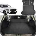 Cargo Liner Fits for Genesis GV70 2022-2024 2025 Trunk Liner All Weather Cargo Mat, Custom Fit TPE Anti-Slip Car Seat Back Protector Accessories (with Backseat Mat)