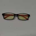 Prospek Blue Light Glasses Reading for Men and Women, For Computer Use, Blue Light Protection, Clear Lens 0 to +3.0 Diopters (Red and Black)