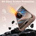for iPhone 17 Pro Case, Compatible with MagSafe, Screen Protector +[Integrated Silicone Camera Control Button], Shockproof Protective Magnetic Case for iPhone 17 Pro 6.3", Light Brown