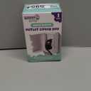 Outlet Cover BOX Baby Proofing (1-Pack) Patented Dual-Lock for Much Better Toddler Proofing, Easy Operation, Simple 3 Step Install with Included Screws. Provides Extra Space Inside for Plugs,Adapters (White)