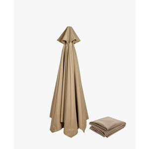 Replacement Umbrella Canopy for 10ft 6 Rib Patio Umbrella Fabric Replacement Outdoor Market Umbrella Top (Canopy Only), (Tan)