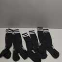 6 Pairs Kids Soccer Stretchy Knee High Tube Socks Colorful Football Athletic Team Socks for Boys Girls (4-8 Years)