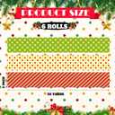 Ctosree 6 Rolls Packaging Tape 50 Yard x 2 Inch Decorative Printed Duct Wrapping Tape for DIY Crafts Scrapbooking Crafting Boxes Decorations (Polka Dots)