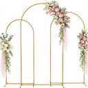 Metal Arch Backdrop Stand 7.2FT+6.6FT+6FT: Wedding Arch Frame for Ceremony Balloon Arch Stand for Birthday Anniversary Wedding Party Baby Shower