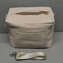 NOL Natural Organic Lifestyle Insulated Lunch Bags for Women Cooler Bag Lightweight Nylon Waterproof Lunch Box For WorkMedium, Cream (Medium (8 Liters))