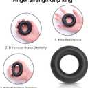 Grip Strength Trainer, Hand Gripper Strengthener Set 5-Pack: Adjustable Hand Gripper (2-Pack) with Click Counter, Finger Stretcher Stress Relief Grip Ball& Grip Ring 11-132 lbs Forearm Strengthener for Athletes, Rock Climbing, forearm strengthener