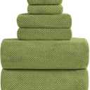 YTYC Towels, 39x78 Inch Oversized Bath Sheets for Adults Luxury Extra Large Bath Towels Sets of 6 Super Soft Shower Towels for Bathroom Microfiber 80% Polyester (Sage Green,6)
