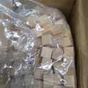 LEXININ 500 PCS 0.4 inch Small Wooden Cubes, 1 x 1 x 1cm Mini Unfinished Wood Blocks, Blank Square Wood Cubes for Crafts, DIY Projects