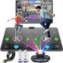 FWFX Wireless Dance Mat for Kids & Adults, Interactive TV Game System with Fitness Dance Pad, Plug & Play Indoor Sports Games for Family Fun(Gray)
