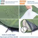 tuphen- Sleeping Bags for Adults Kids Boys Girls Backpacking Hiking Camping Microfiber Liner, Cold Warm Weather 4 Seasons Indoor Outdoor Use, Lightweight & Waterproof (3lb-Green Grey)