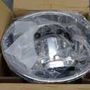 4X 16 Screw On Wheel Simulators Compatible with 2001-2007 Chevy GMC 3500 Truck 2003-2021 G3500/G30 Van, 8 Lug Front Rear Dually Hub Caps Skins Liners Rim Covers Stainless Steel Polished 608GV