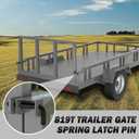 819T Trailer Gate Spring Latch Kit 2 Pack Trailer Gate Pins Heavy Duty Trailer Gate Latch Repair Kit for Carry-On Utility Trailers