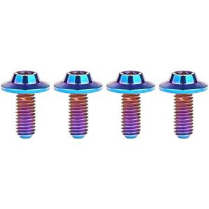 Wanyifa Titanium M5 M6 10 12 15 20 25 30 35mm Torx Head Bolt T25 T30 Screws for Bicycle Motorcycle Pack of 3(Burnt Blue, M6x15mm)