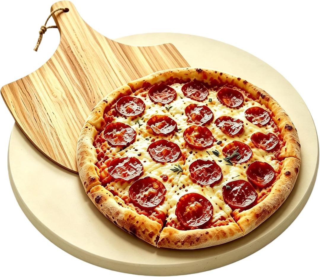 16" Pizza Stone for Oven & Grill | Crispy Crust Baking, round 16*16IN