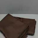 Biscaynebay Textured Fabric Tablecloths 60x108 Inches Rectangular, Brown Water Resistant Tablecloths for Dining, Kitchen, Wedding and Parties etc. Machine Washable