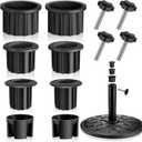 Hotop 12 Pcs Patio Umbrella Parasol Base Stand Hole Ring Plug Cover Umbrella Stand Replacement Part Patio Swing Chair Parts