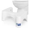 Squatty Potty The Original Bathroom Toilet Stool Height, White, 9 Inch (Pack of 1)