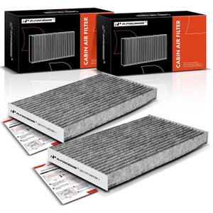 A-Premium 2-PC Cabin Air Filter with Activated Carbon Compatible with Nissan Sentra 2013-2019, Juke 2011-2017, LEAF 2011-2023, Cube 2009-2014, Replace# B78911FC0A