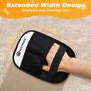 2 x NSVNSV Pet Hair Removal Glove for Dogs Cats, Pet Hair Removal Tool, Reusable Electrostatic Pet Hair Gloves, Versatile Grooming Gloves for Washing, Deshedding, Grooming, White, 2 pcs