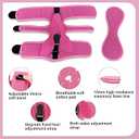 Plantar Fasciitis Night Splint Relief Women Men Straps Relief Foot Drop Achilles Tendonitis (Pink-1PC)