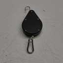 Upgraded Retractable Plant Hanger, Plant Pulleys for Hanging Plants, Easy to Raise and Lower, Auto Lock, Heavy Duty, Adjustable Hook for Flower Pots, Birds Feeder (1 Pack, Black)